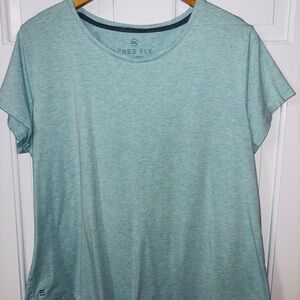 Free Fly Apparel Green Short Sleeve T-Shirt Relaxed Fit